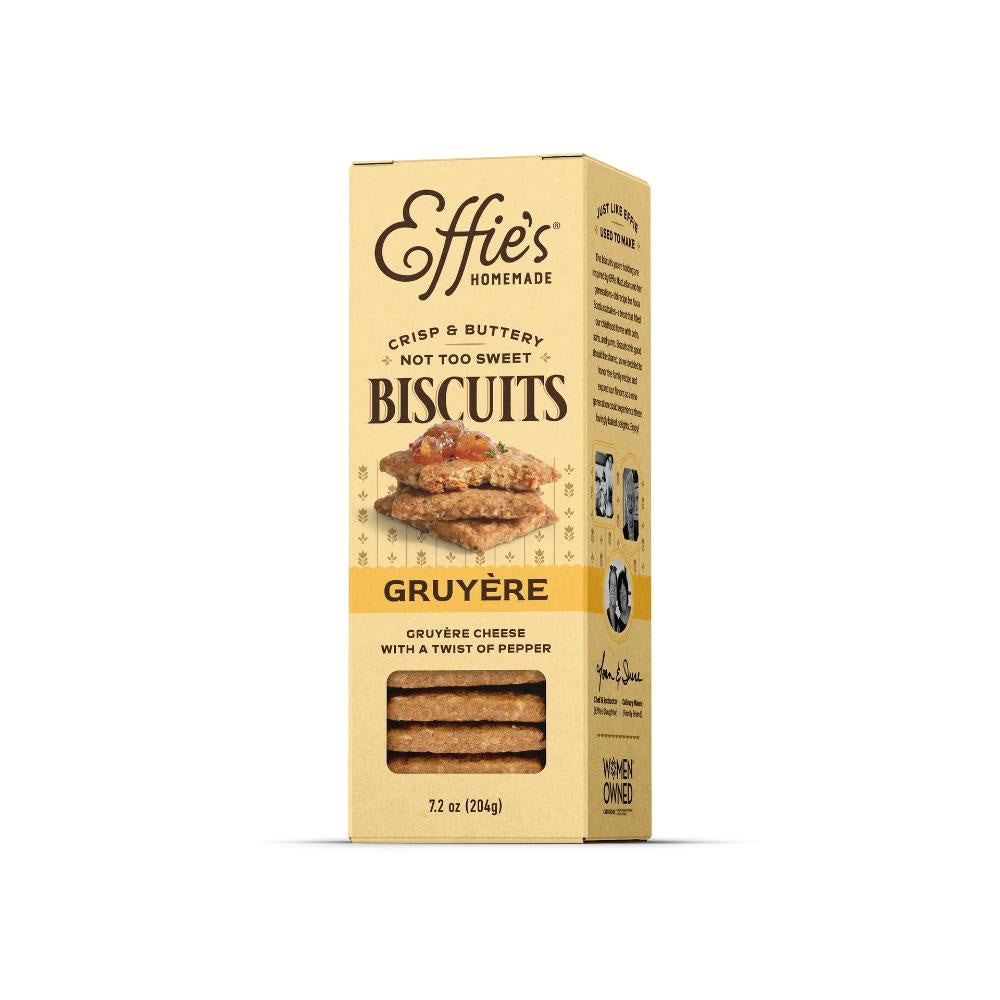 Effies Homemade Gruyere Cheese Biscuits with a Twist of Pepper