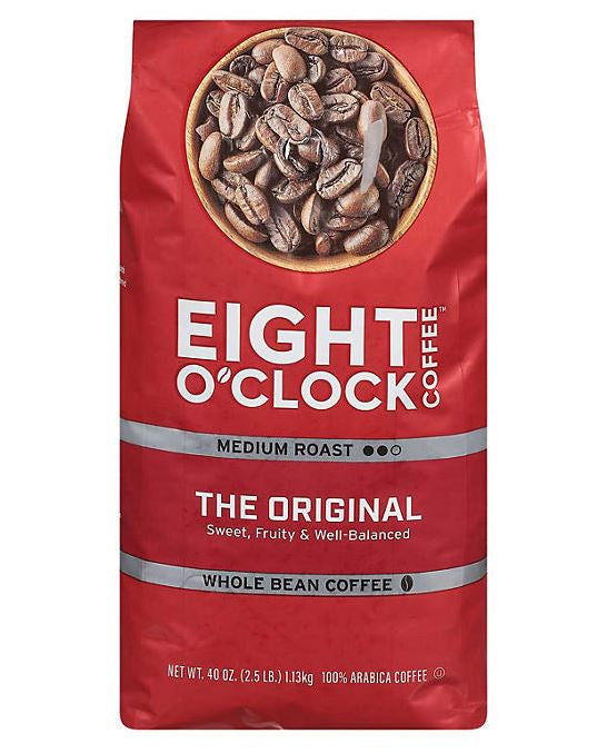 Eight O'Clock Whole Bean Original Coffee 40 oz (BPO)