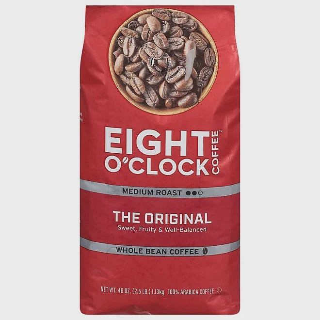 Eight O'Clock Whole Bean Original Coffee 40 oz.