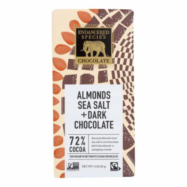 Endangered Species Sea Salt Dark Chocolate Bar 3oz