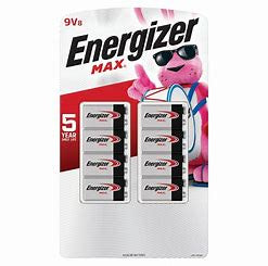 Energizer MAX 9 Volt Alkaline Batteries, 8 pk