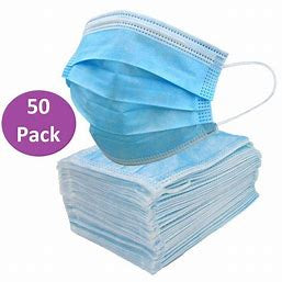 Face Mask Disposable Adults 3-Ply Blue 50 Pack (BPO)