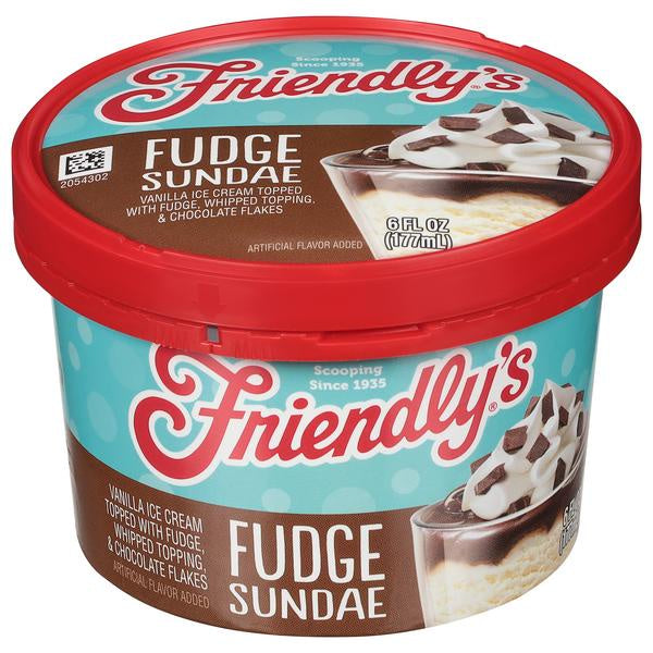 Friendly's Fudge Sundae 6oz