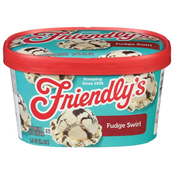 Friendly's Fudge Swirl Ice Cream 48oz