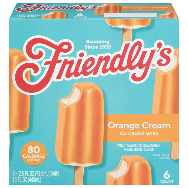 Friendly's Orange Cream Bar 6ct