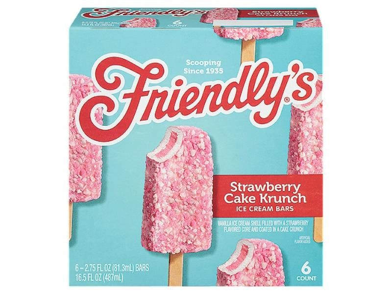 Friendly's Strawberry Cake Krunch Bar 6ct