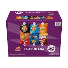 Frito Lay Flavor Mix Chips & Snacks Varity Pack 50 ct