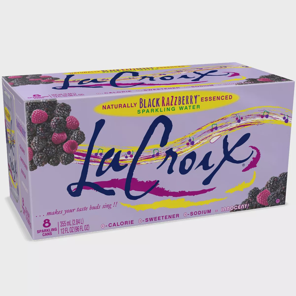 LaCroix Sparkling Black Razzberry 12/12oz (includes deposit)