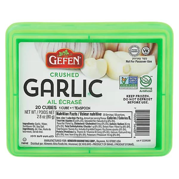 Gefen Frozen Crushed Garlic Cubes 2.8 oz