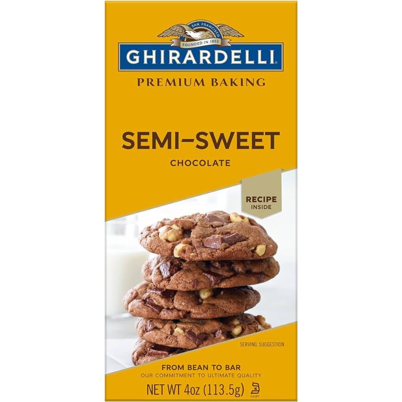 Ghirardelli Semi-Sweet Chocolate Baking Bar 4oz