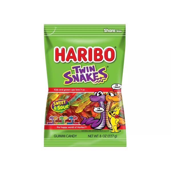 Haribo Twin Snakes 5oz