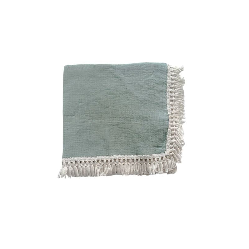 Harp Angel Fringe Swaddle Blanket