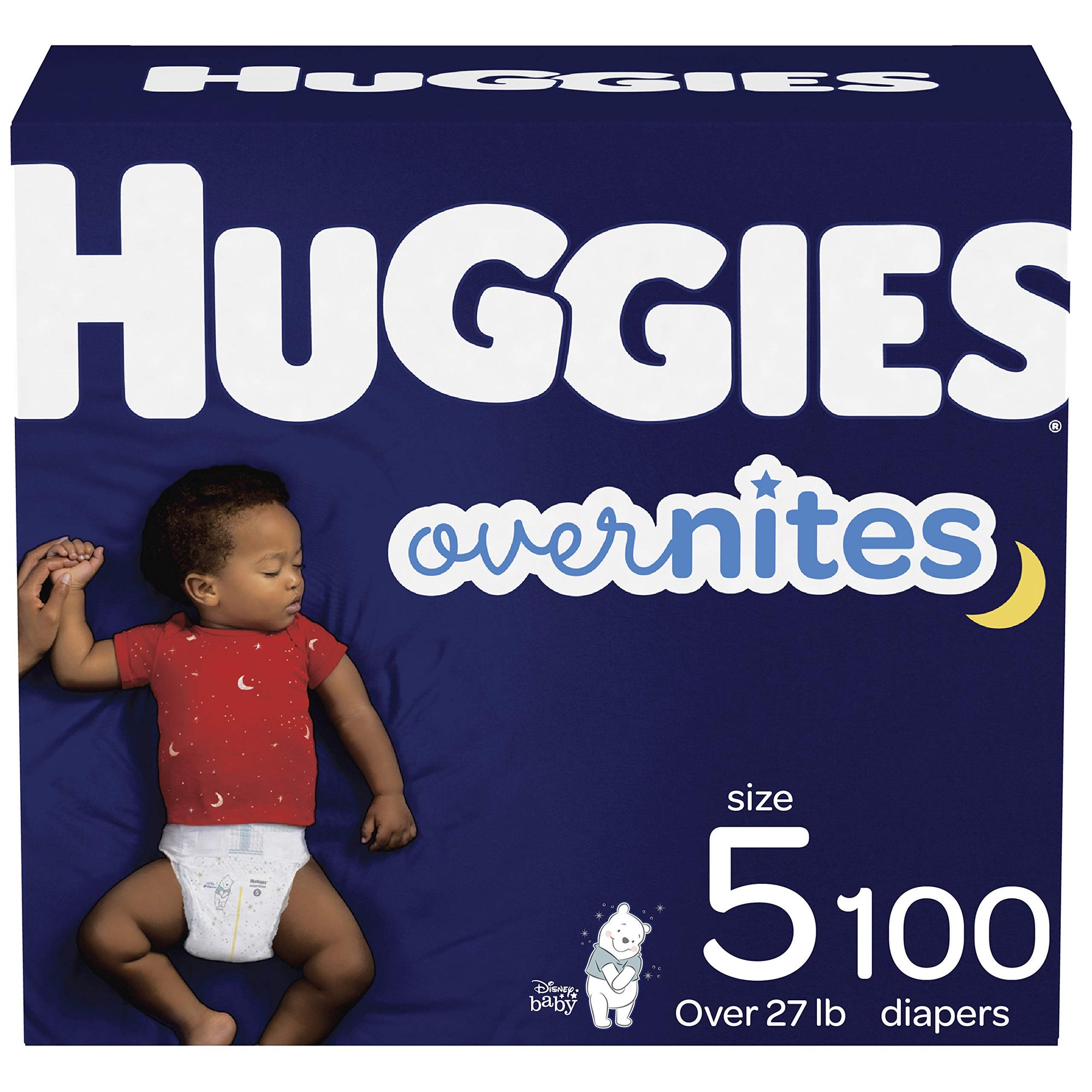 Huggies Overnites Nighttime Baby Diapers, Size 5, 100ct (preorder)
