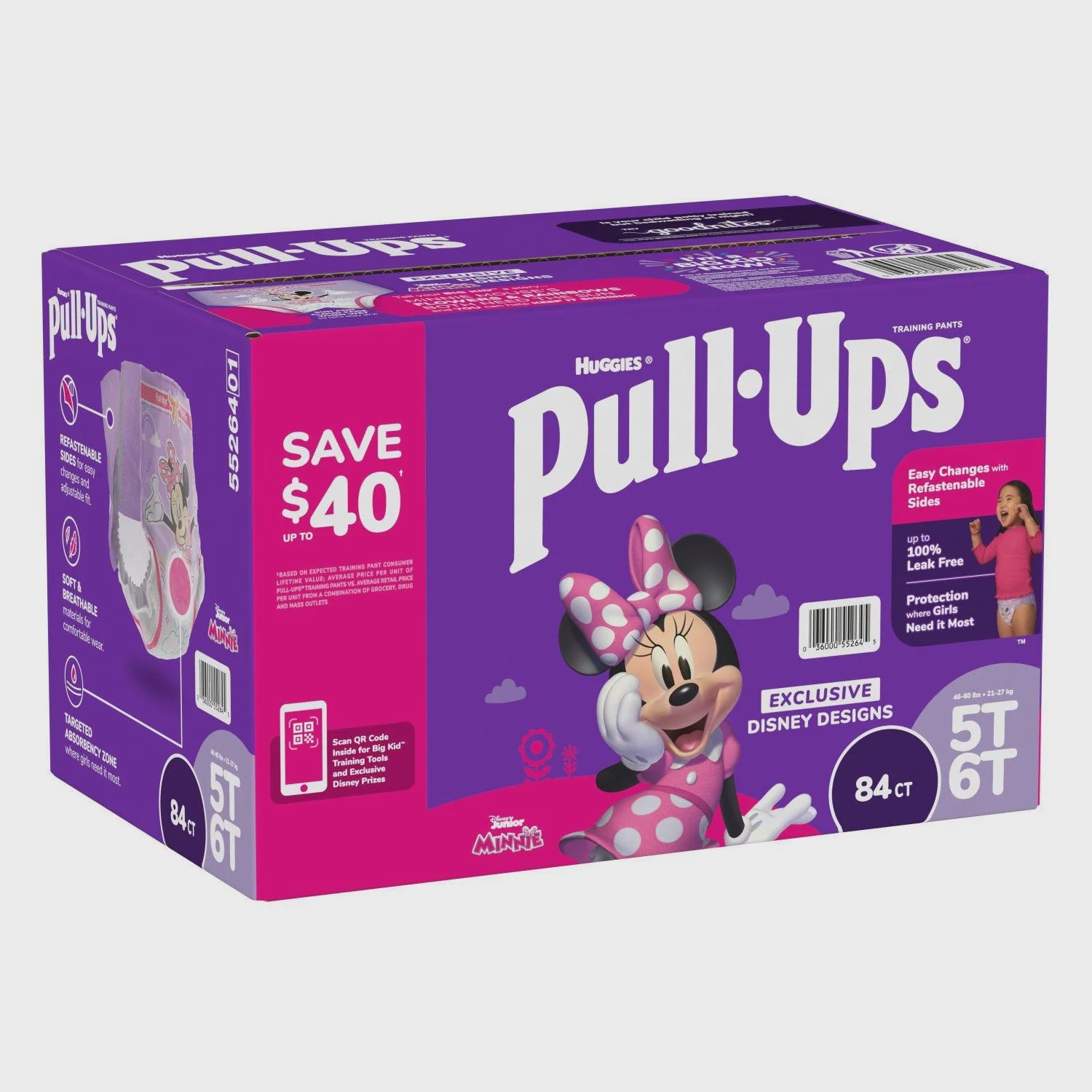 Huggies Pull-Ups Training Pants for Girls, 5T-6T, 84ct (preorder)