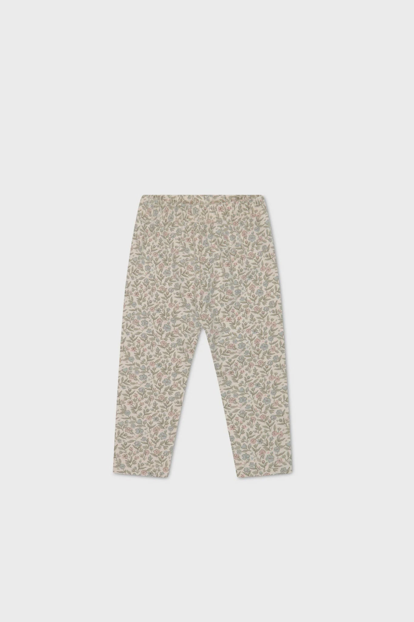 Organic Cotton Everyday Legging - Ariella Eggnog 3-6M