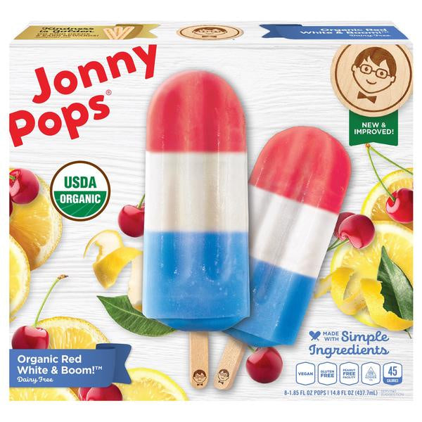 JonnyPops Pops, Red, White, and Boom, 8 ct
