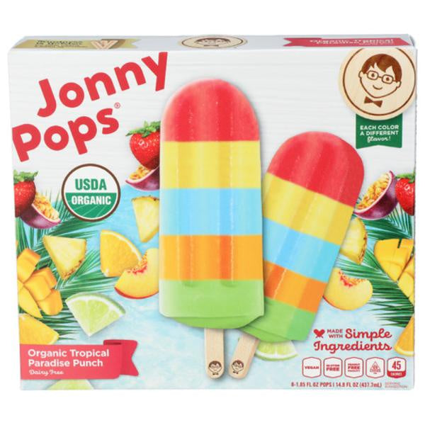 JonnyPops Pops, Tropical Fruit Stacks, 8 ct