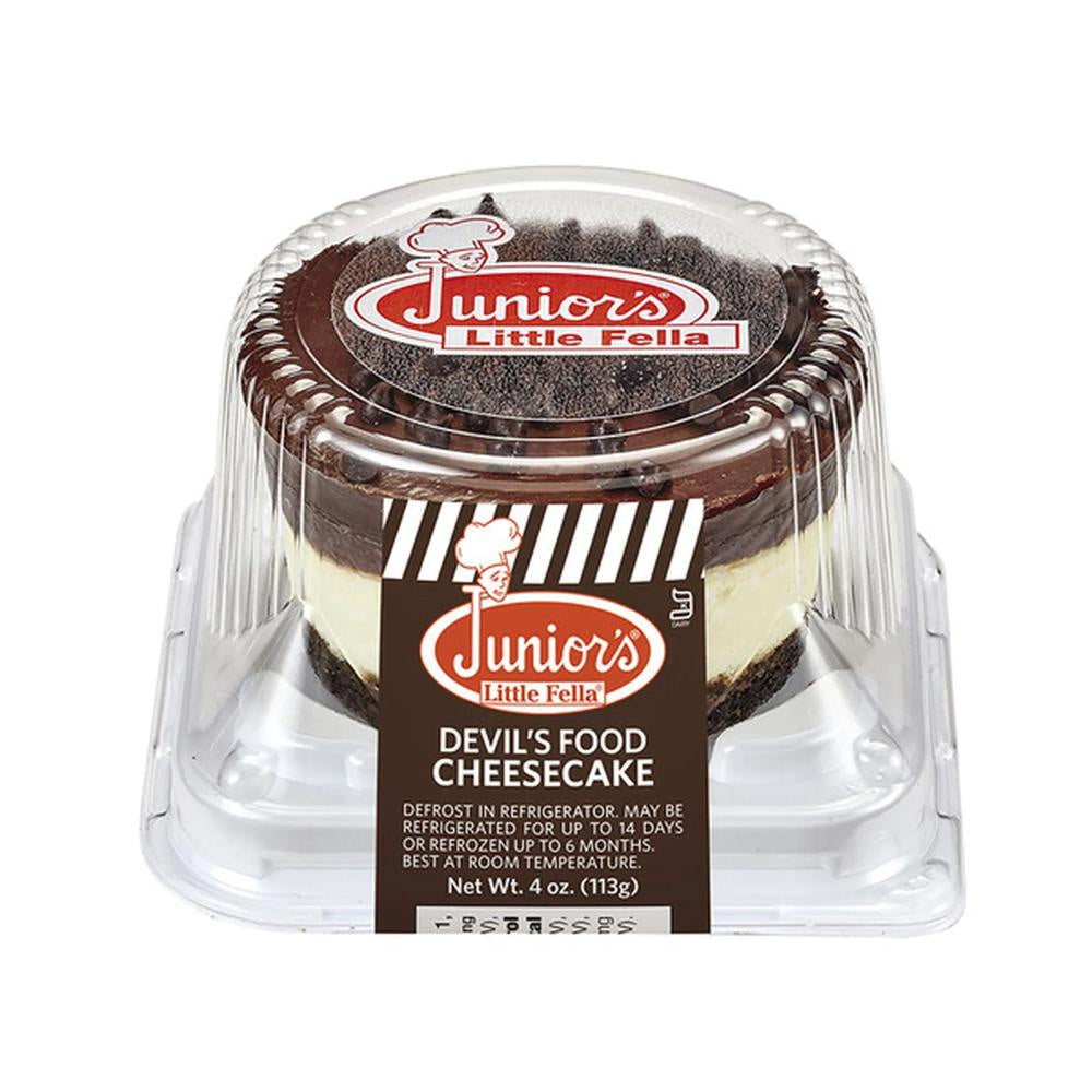 Junior's Little Fella Devil's Food Cheesecake 4oz