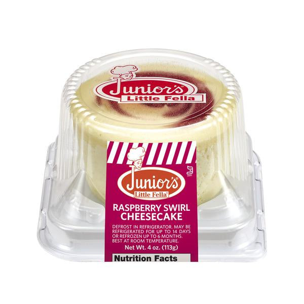 Junior's Little Fella Raspberry Cheesecake 4oz