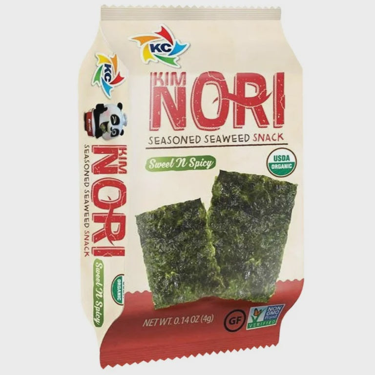 KIMNORI Seasoned Seaweed Snacks Sheets, Sweet and Spicy, 24 pks