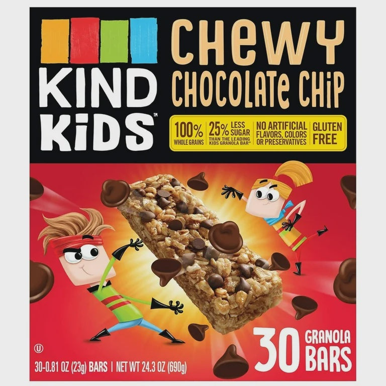 KIND Kids Chewy Chocolate Chip Granola Bars 30 ct.