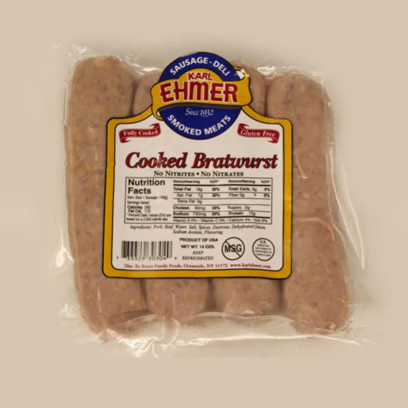 Karl Ehmer Cooked Bratwurst - 1lb Pack