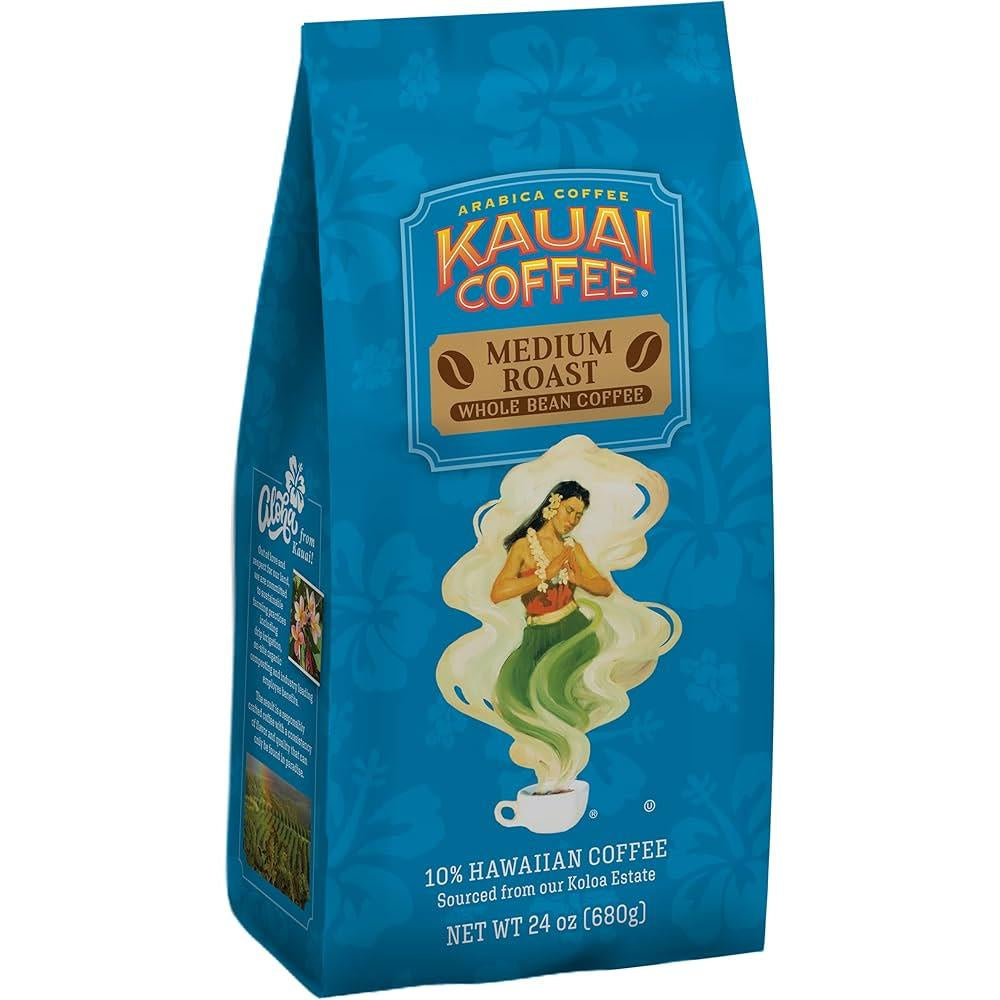 Kauai Whole Bean Coffee, Medium Roast, 2 lbs (BPO)