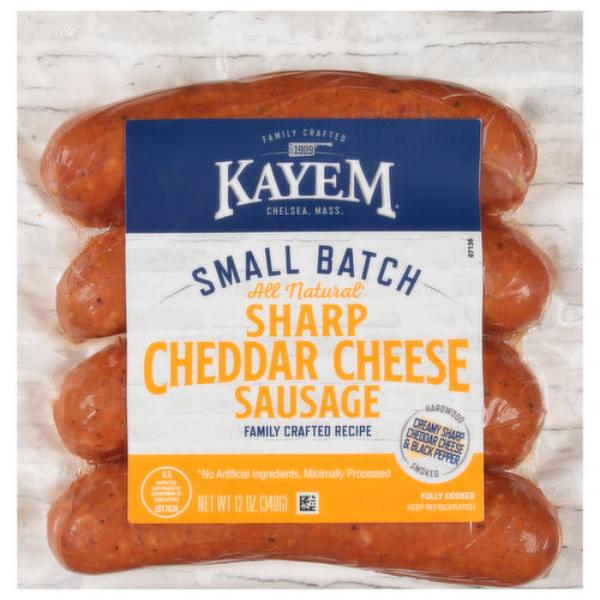 Kayem All Natural Sharp Cheddar Cheese Sausage