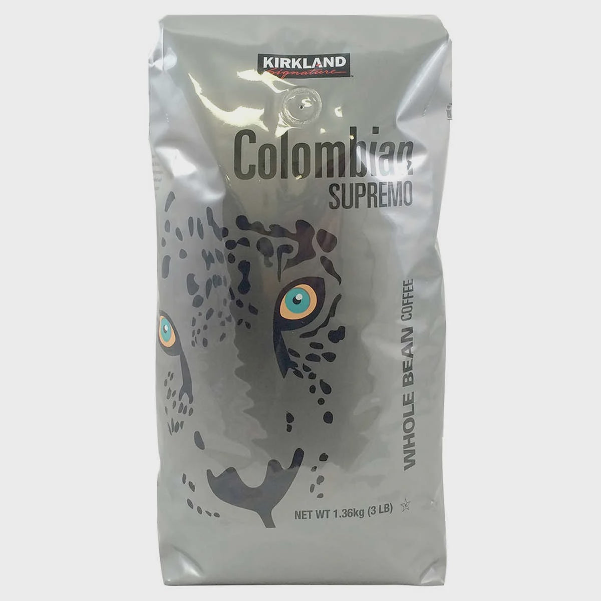 Kirkland Signature Colombian Supremo Coffee, Whole Bean, 3 lbs