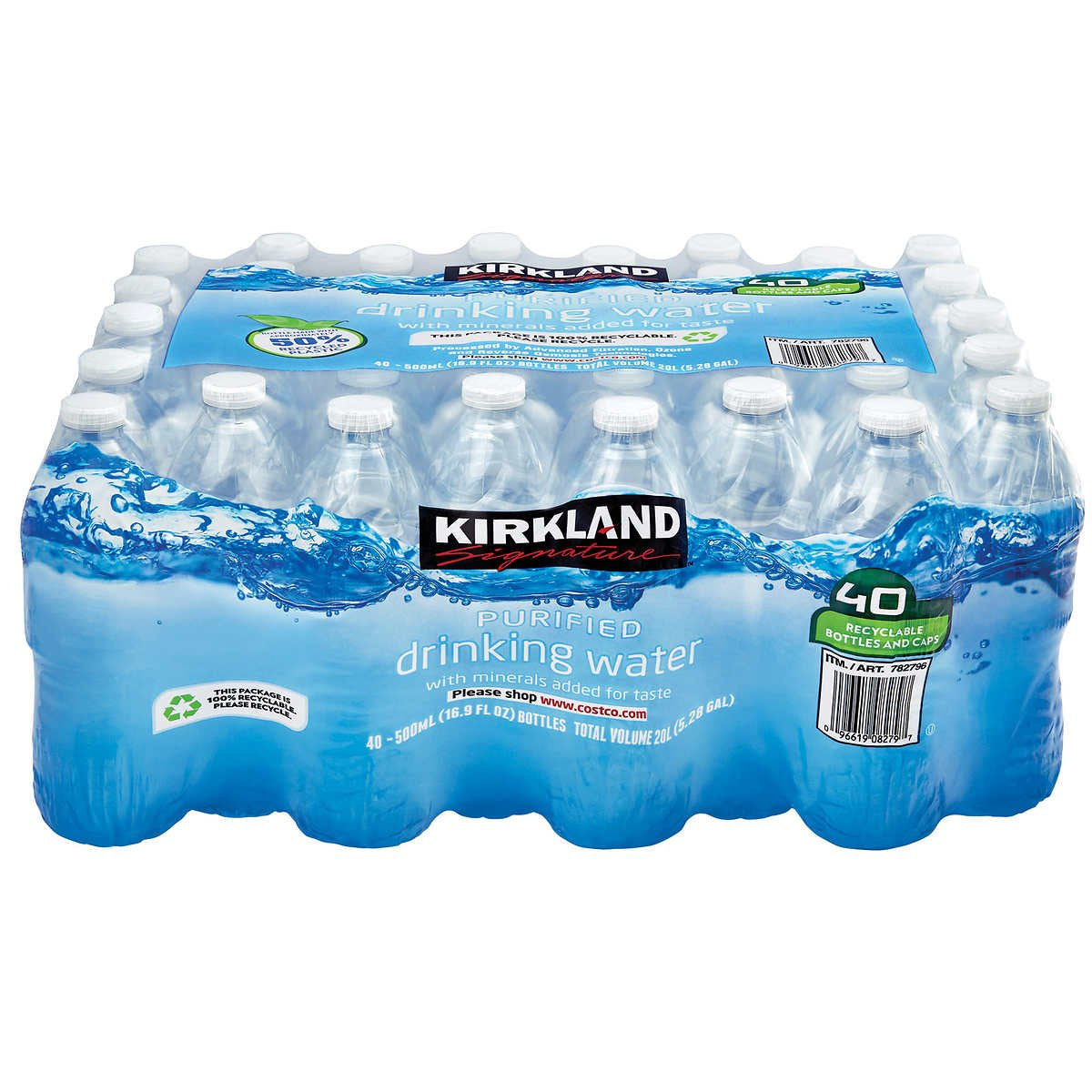 Kirkland Water Bottles - 40 ct (includes deposit)