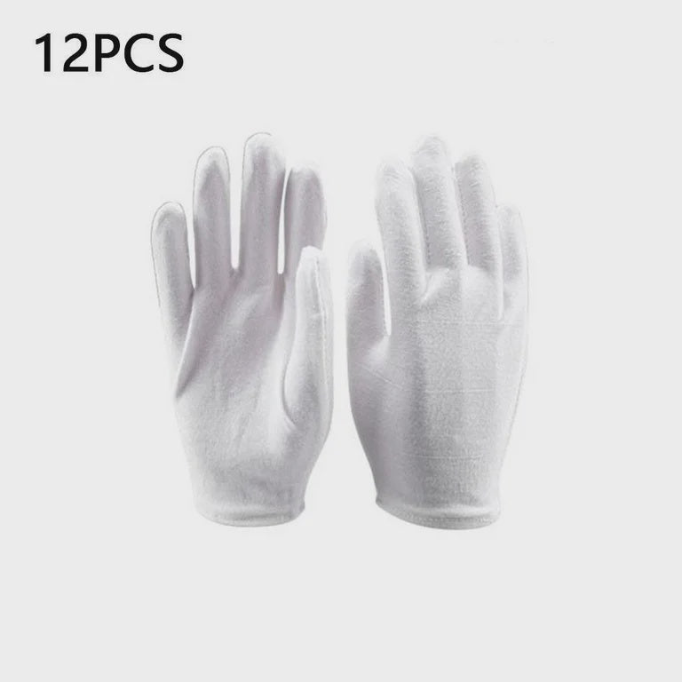 Kleen Chef String Knit Lightweight Cotton Work Gloves, White 12 pairs