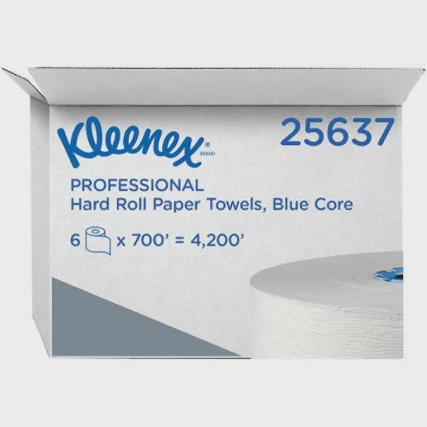 Kleenex Hard Roll Paper Towels 6 Rolls/Case