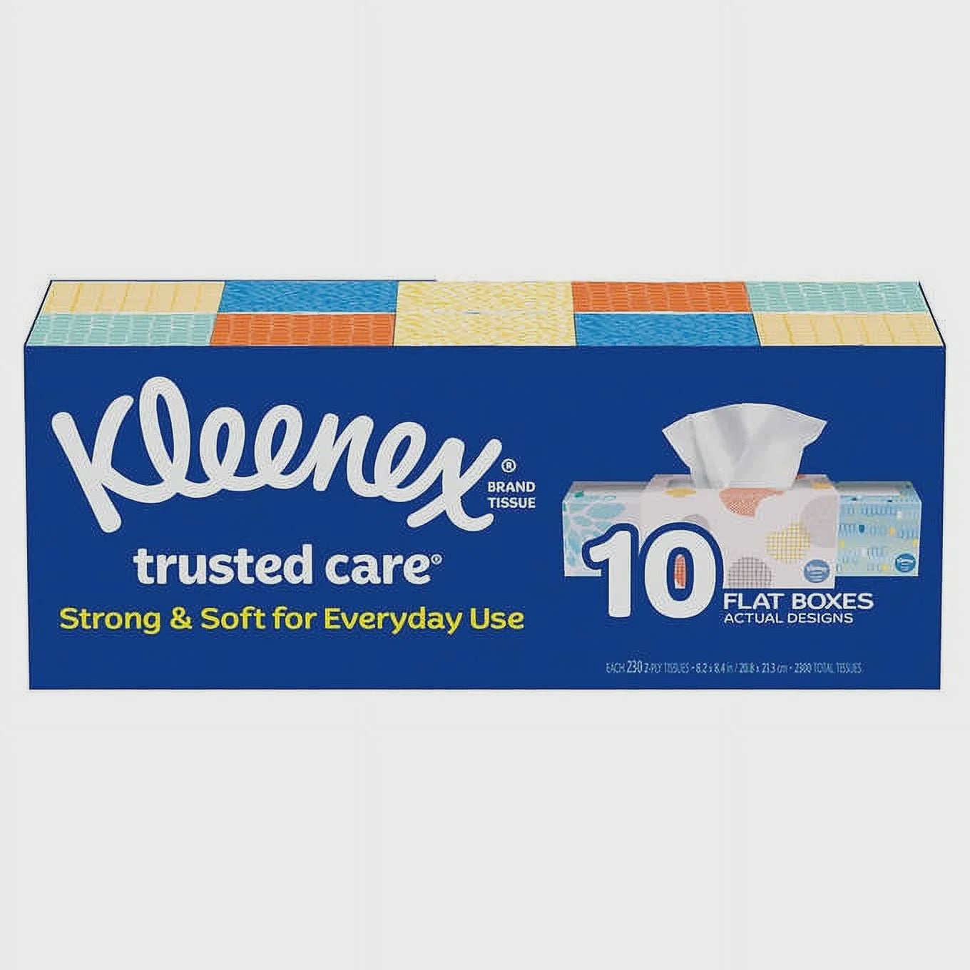 Kleenex Trusted Care Facial Tissue, 2-Ply, 230-count, 10-pack