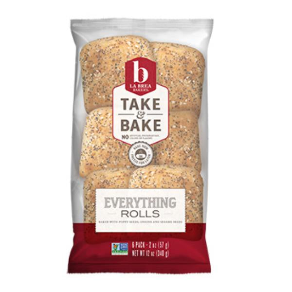 La Brea Take & Bake Everything Rolls 6ct