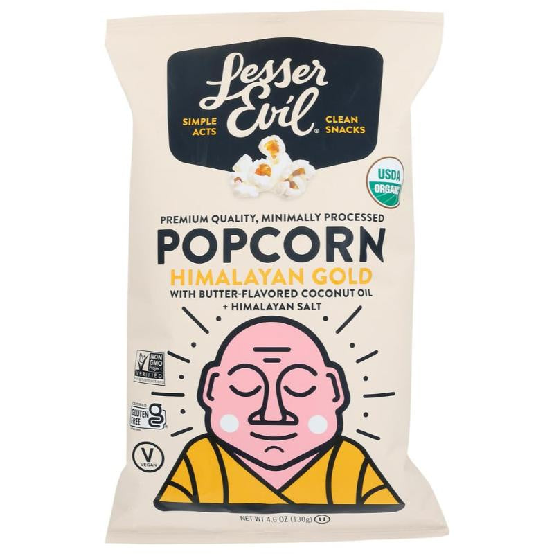 Lesser Evil Organic Popcorn Himalayan Gold 4.6 oz