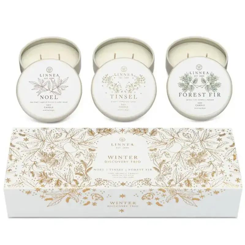 Linnea Petite Trio Candle Holiday Gift set