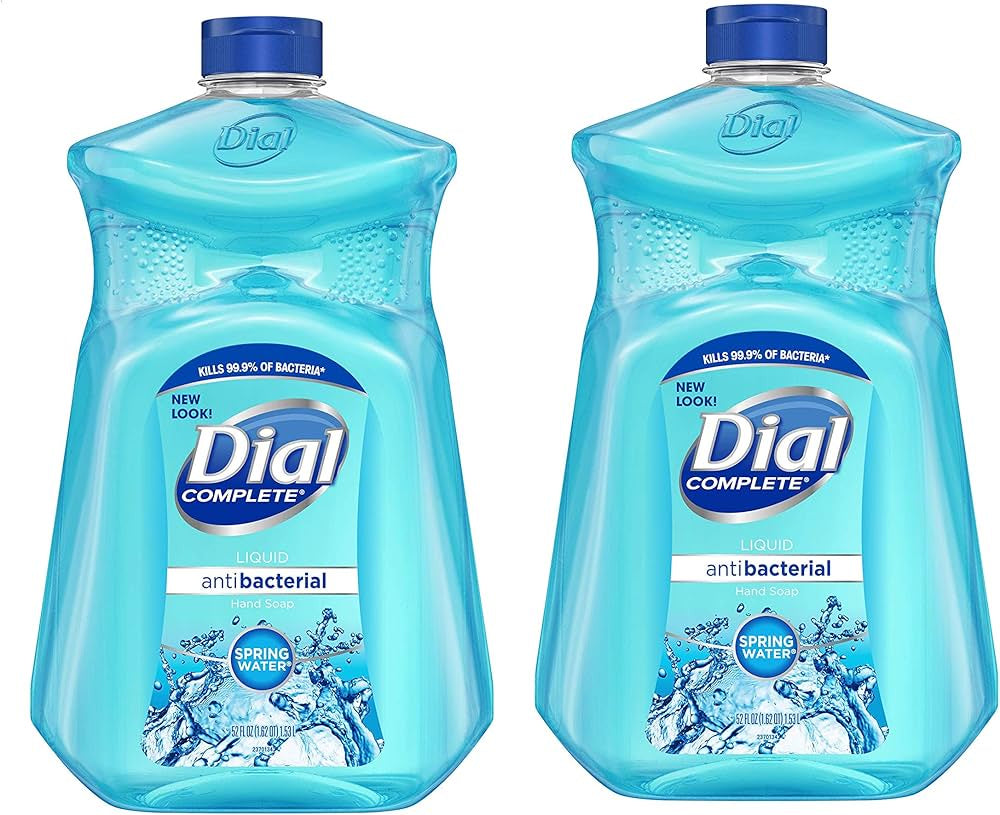 Liquid Hand Soap Refill, Dial Spring Water Hand Wash, 52 Fl Oz (Bundle of 2 Bottle)