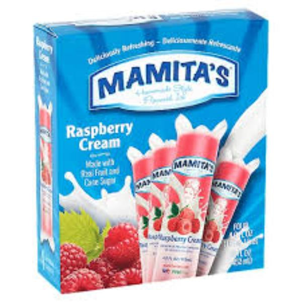 Mamita's Raspberry Cream Homemade Style Flavored Ice 4pk