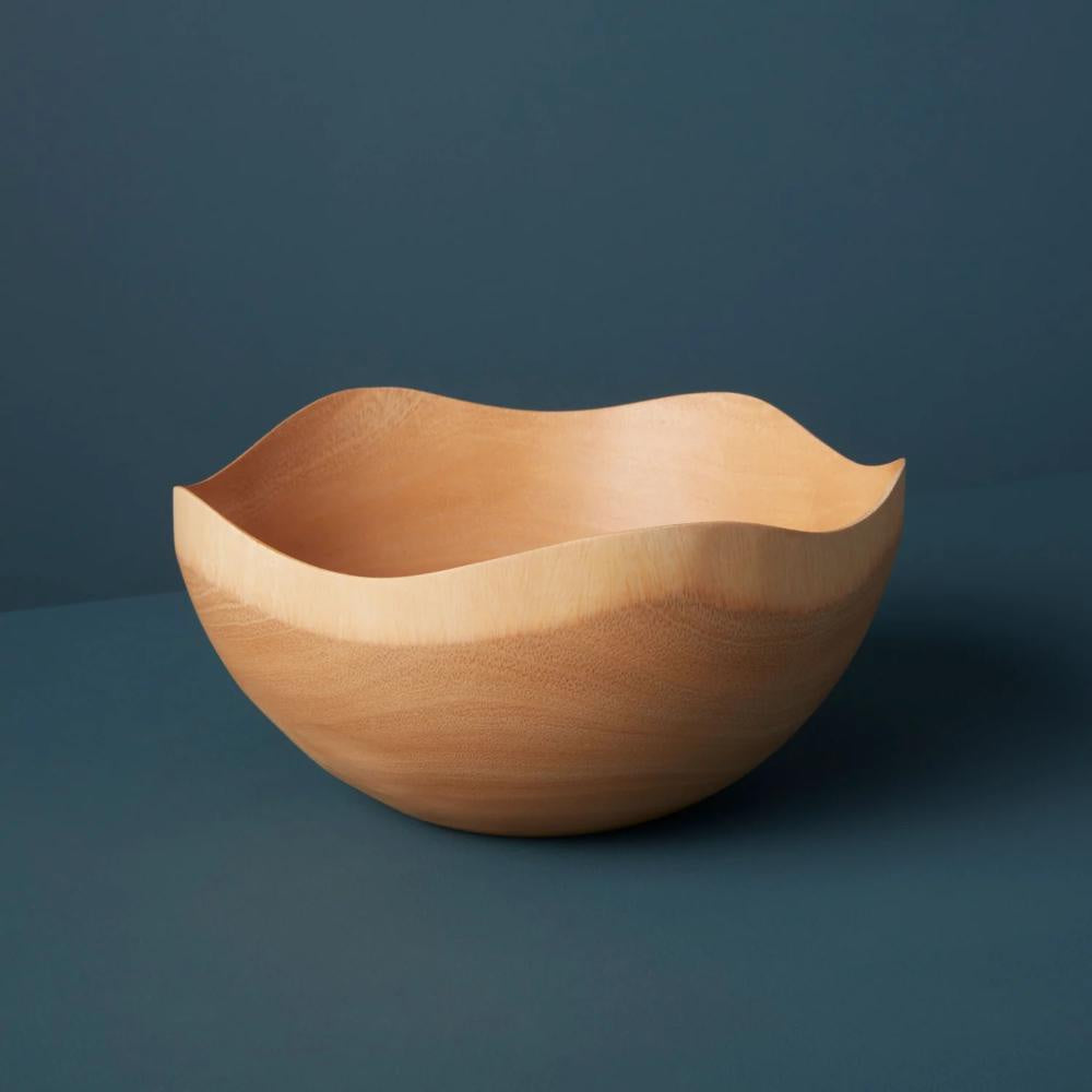 Mango Wood Wave Edge Mini Bowl