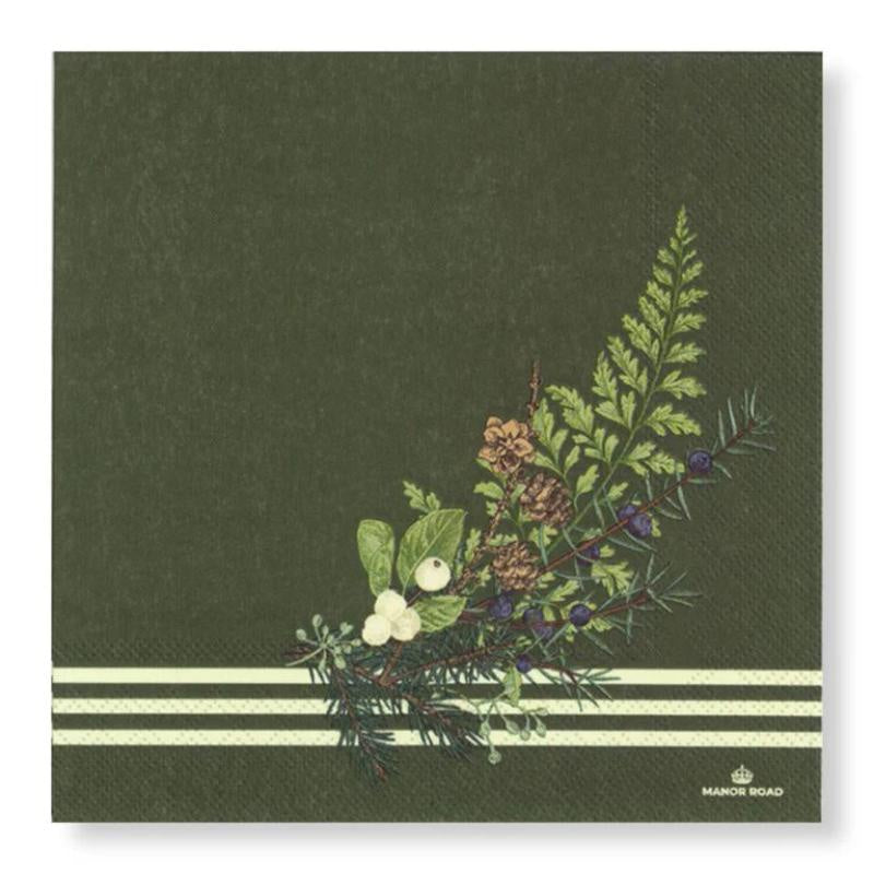 Manor Road Forest Forage Cocktail Napkins 20pk