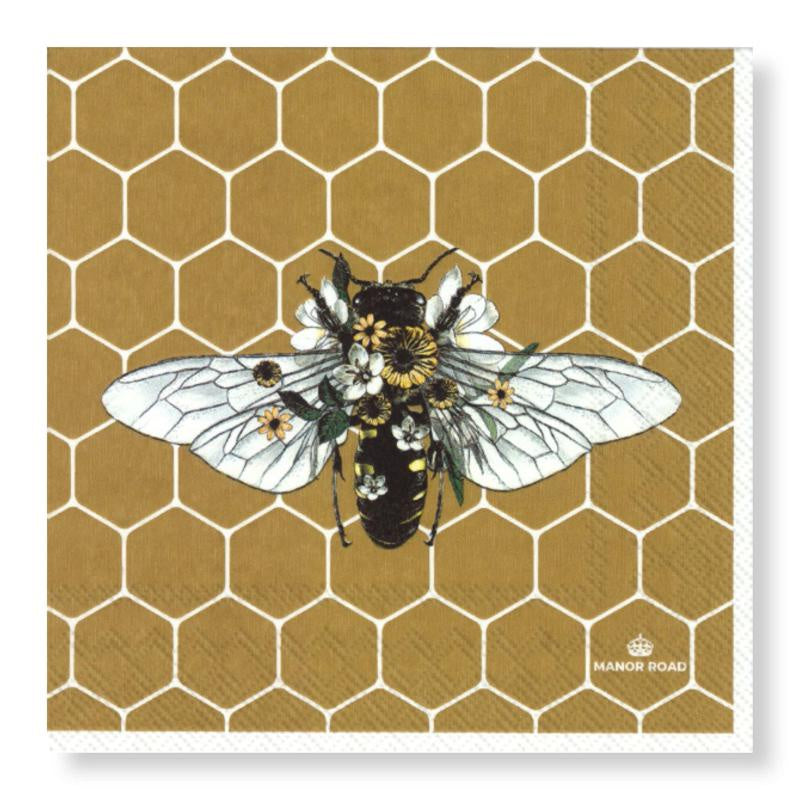 Manor Road Honeycomb Luncheon Napkins 20pk