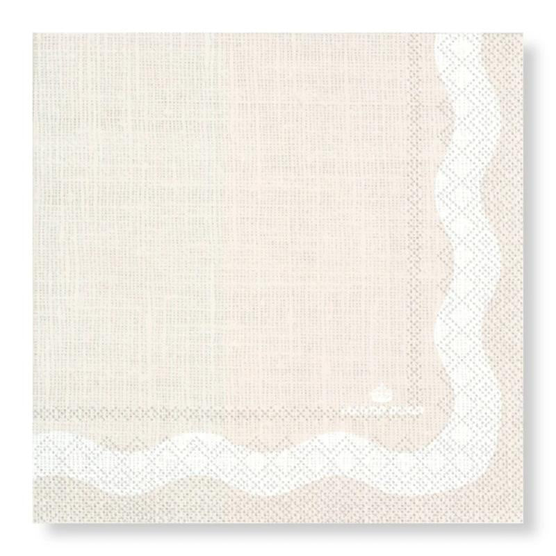 Manor Road Linen (Wave Beige) Dinner Napkins 20pk