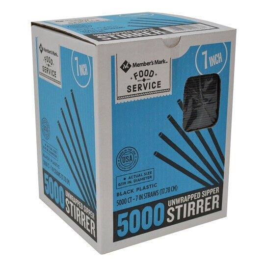 Member's Mark Sipper Stirrers, 7" 5,000 ct. (BPO)