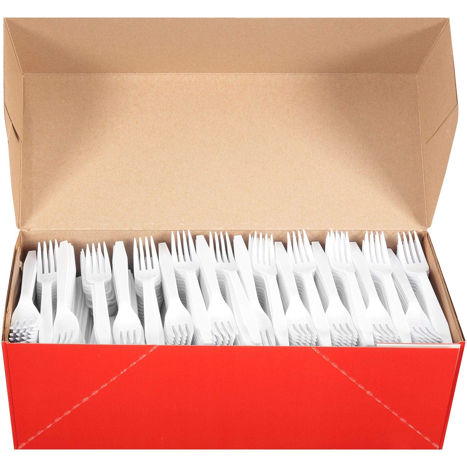 Member's Mark White Plastic Forks, Heavyweight 600 ct. (BPO)