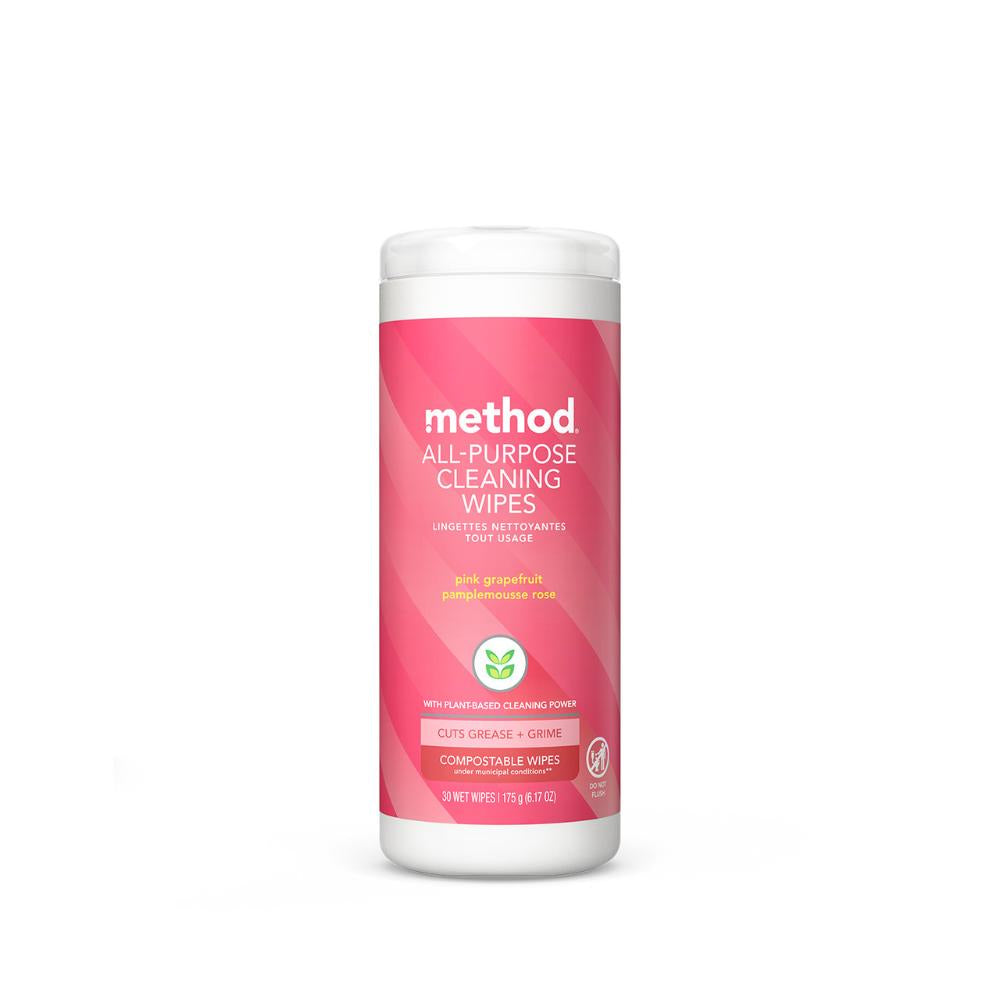 Method All Purpose Wipes, Grapefruit 30ct