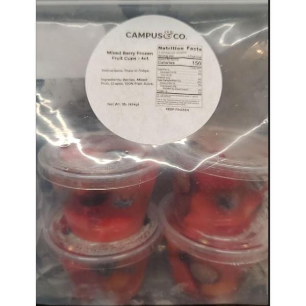 Campus & Co. Berry Frozen Fruit Cups 4 Ct.