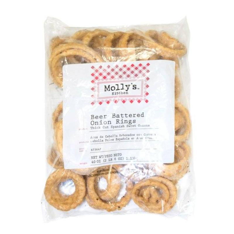 Molly's Kitchen Onion Ring, Battered 1/2"  frozen