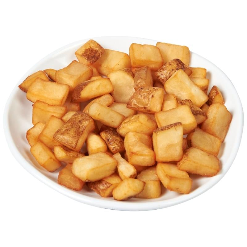 Monarch Seasoned Skin-on Battered Par-fried Potato Cubes 6 lb