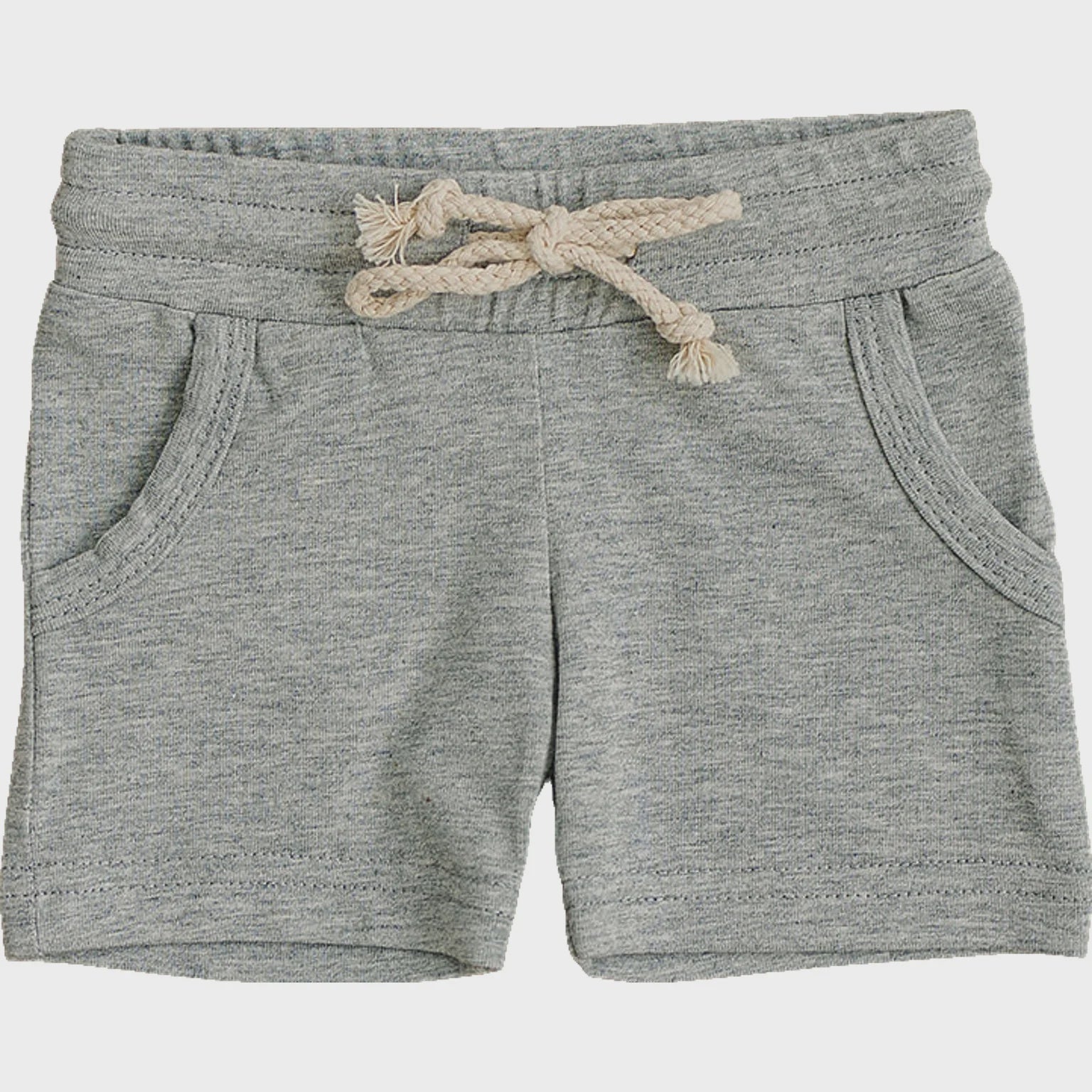 Mebie Baby Heather Grey Pocket Cotton Shorts