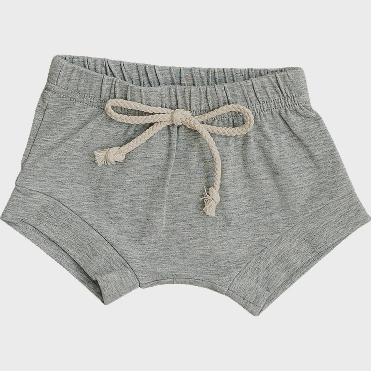 Mebie Baby Heather Grey Cotton Shorts